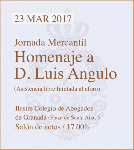 Jornada Mercantil en homenaje a D. Luis Angulo