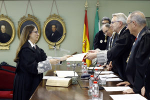 Recepción de la Ilma. Sra. Dª. Belén López Espada como Académica Correspondiente. Diploma.