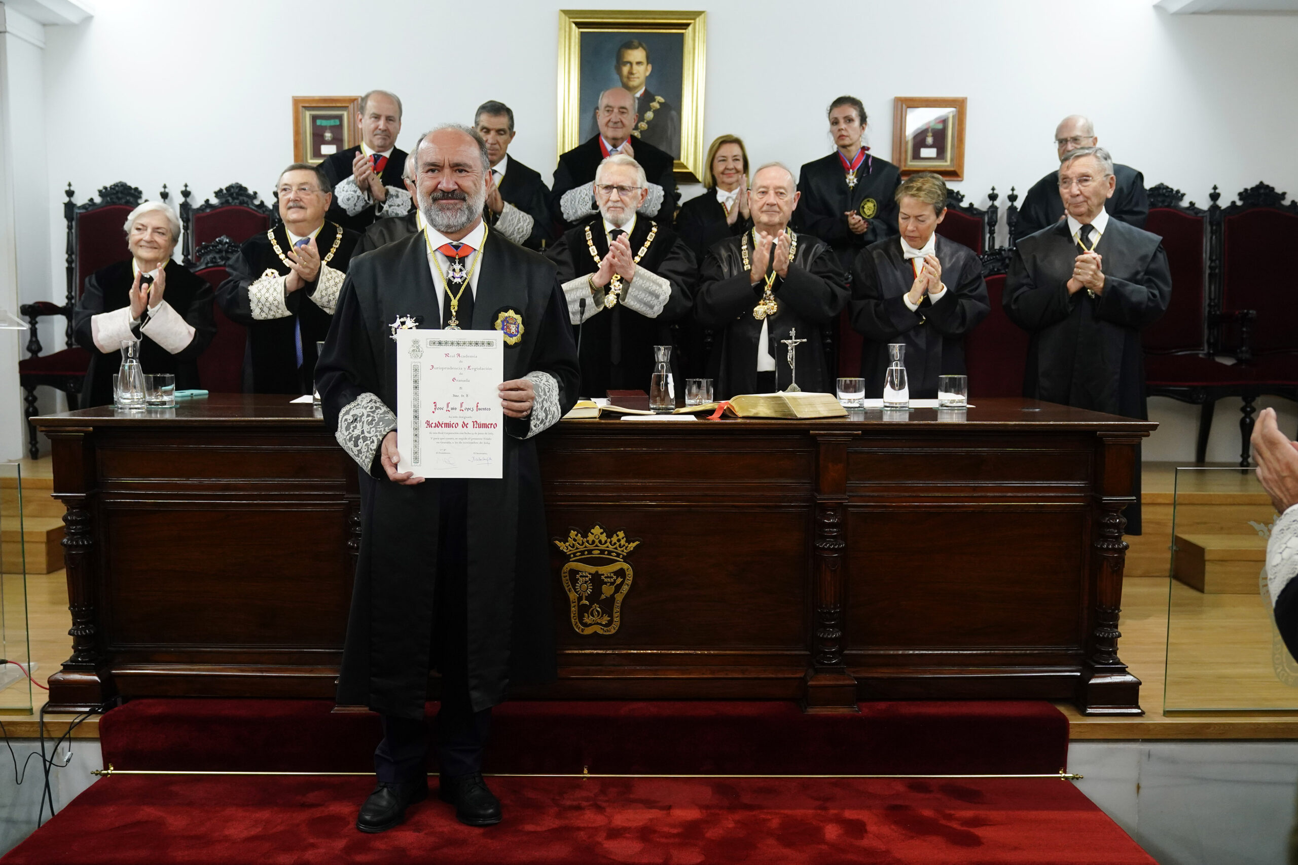 Acto de apertura y recepción de José Luis López Fuentes